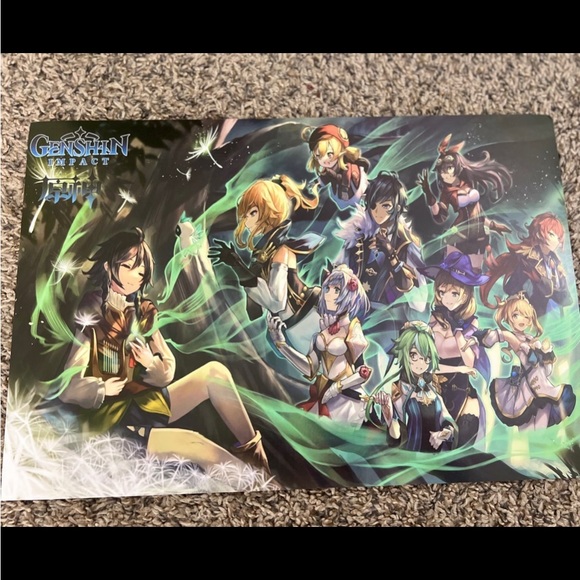 Genshin Impact Poster Set Japanese Game Anime - Picture 2 of 6